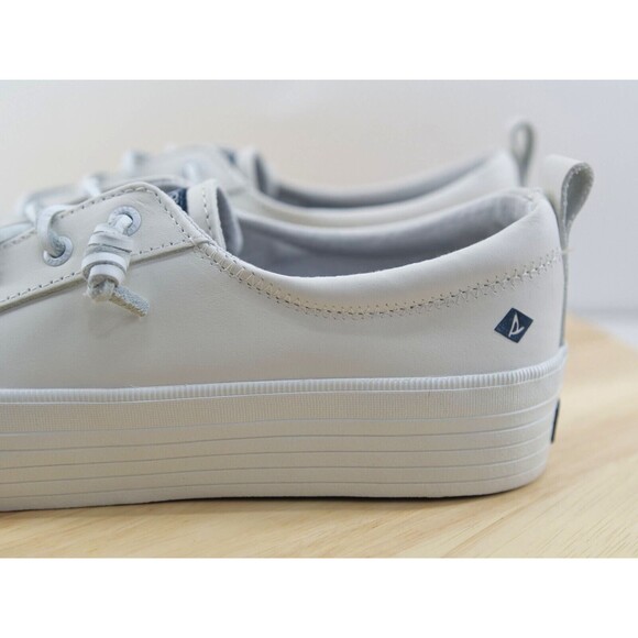 Sperry Women's Crest Vibe Platform Leather Sneaker‎ White 8.5 - Picture 11 of 16